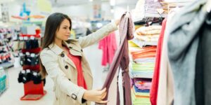 woman buying clothes